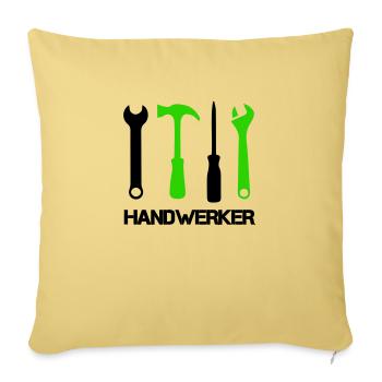 Icônes d’outils - Housse de coussin décorative 45 x 45 cm - jaune délavé - Devant