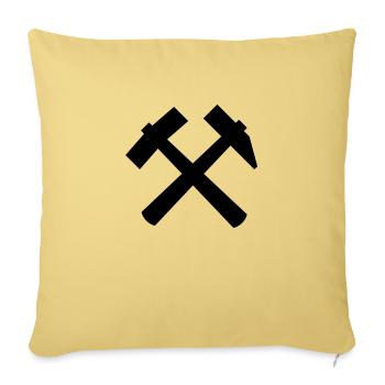 hammer_und_schlegel__f1 - Housse de coussin décorative 45 x 45 cm - jaune délavé - Devant
