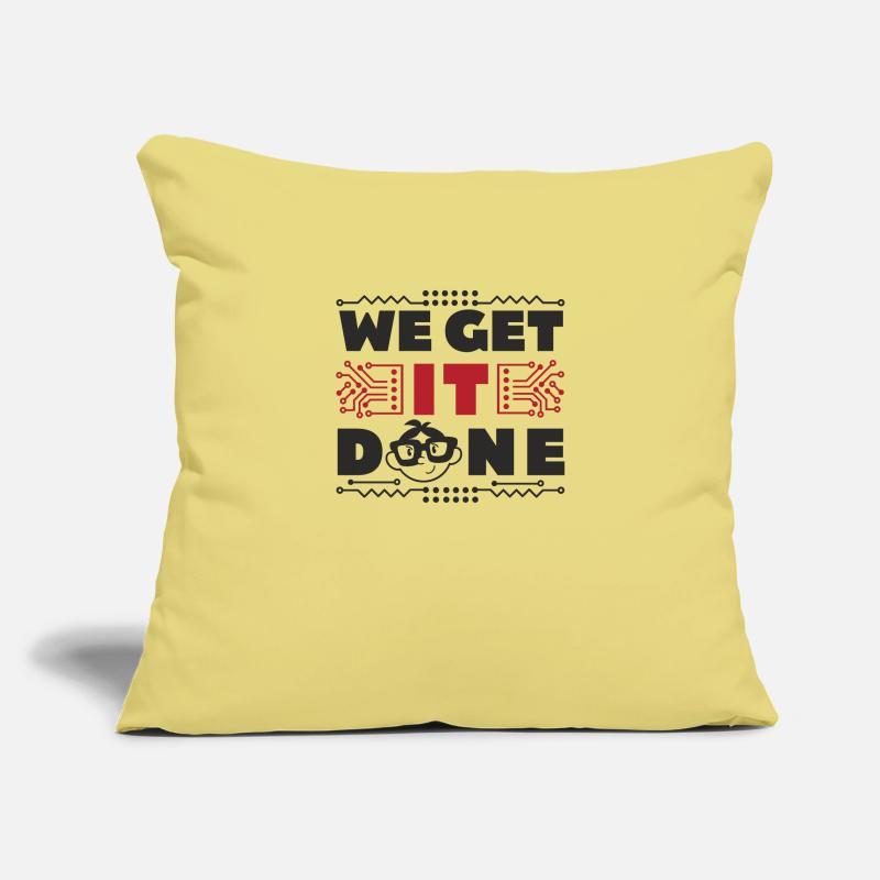 Nous faisons it-fachmann Informatiker Computer Housse de coussin décorative 45 x 45 cm