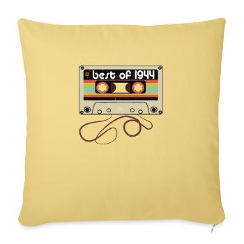 Legendary vintage 1944 - Sofa pillowcase 17,3'' x 17,3'' (45 x 45 cm) - washed yellow - Front