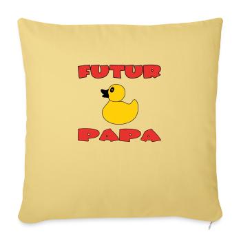 FUTURE DAD - Sofa pillowcase 17,3'' x 17,3'' (45 x 45 cm) - washed yellow - Front