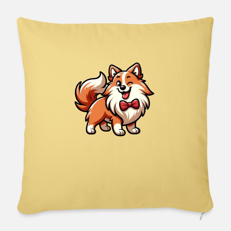 Casanova - Housse de coussin décorative 45 x 45 cm - jaune délavé