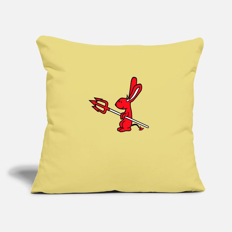 Bunny Devil Demon Evil Satan Hell Trident Costume Sofa pillowcase 17,3'' x 17,3'' (45 x 45 cm)