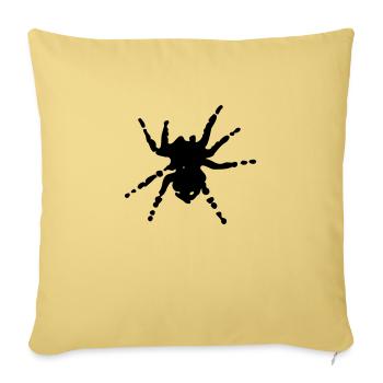 spider_insects_1 - Sofa pillowcase 17,3'' x 17,3'' (45 x 45 cm) - washed yellow - Front
