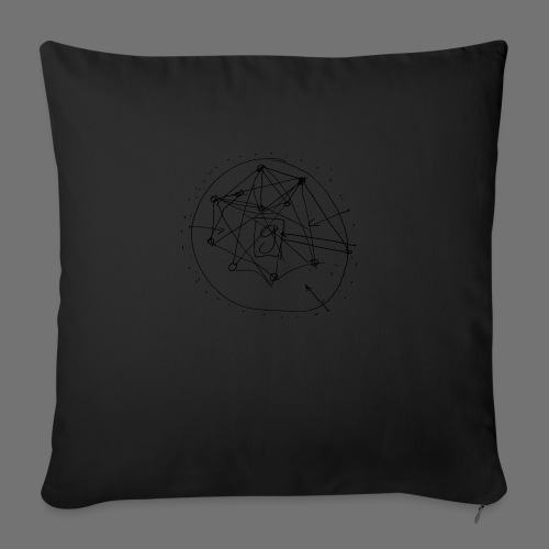 SEO Strategy No.1 (black) - Sofa pillowcase 17,3'' x 17,3'' (45 x 45 cm)