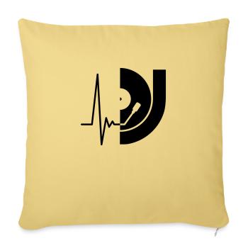 music_pulse_dj - Sofakissenbezug 45 x 45 cm - Hellgelb - Vorne