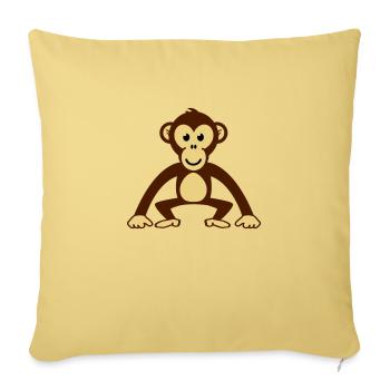 monkey__f3 - Sofakissenbezug 45 x 45 cm - Hellgelb - Vorne