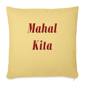 Mahal Kita Ich Liebe Dich - Sofakissenbezug 45 x 45 cm - Hellgelb - Vorne