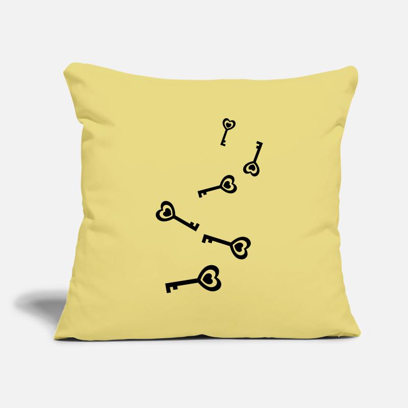Key heart wedding Sofa pillowcase 17,3'' x 17,3'' (45 x 45 cm)