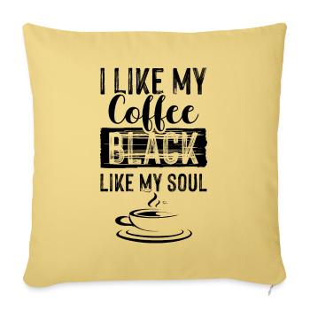 kaffee seele - Sofakissenbezug 45 x 45 cm - Hellgelb - Vorne