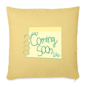 COMING SOON - Sofa pillowcase 17,3'' x 17,3'' (45 x 45 cm) - washed yellow - Front