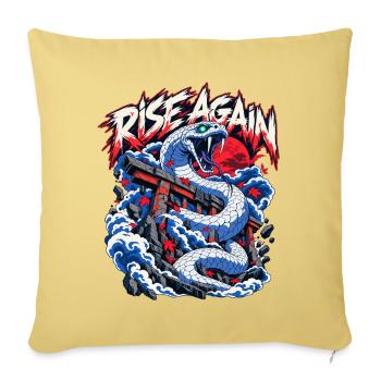 Rise Again Drachengeist Torii - Sofakissenbezug 45 x 45 cm - Hellgelb - Vorne