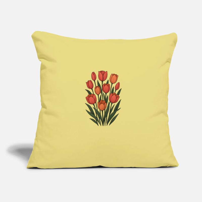 Tulips Sofa pillowcase 17,3'' x 17,3'' (45 x 45 cm)