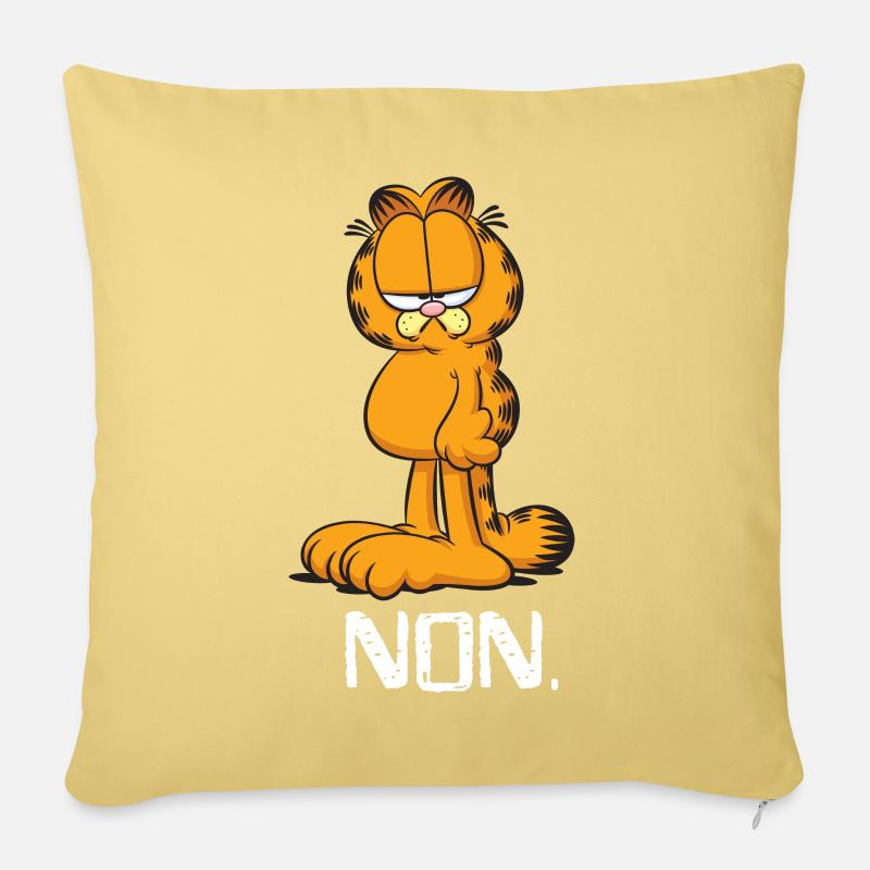 Garfield Non - Housse de coussin décorative 45 x 45 cm - jaune délavé