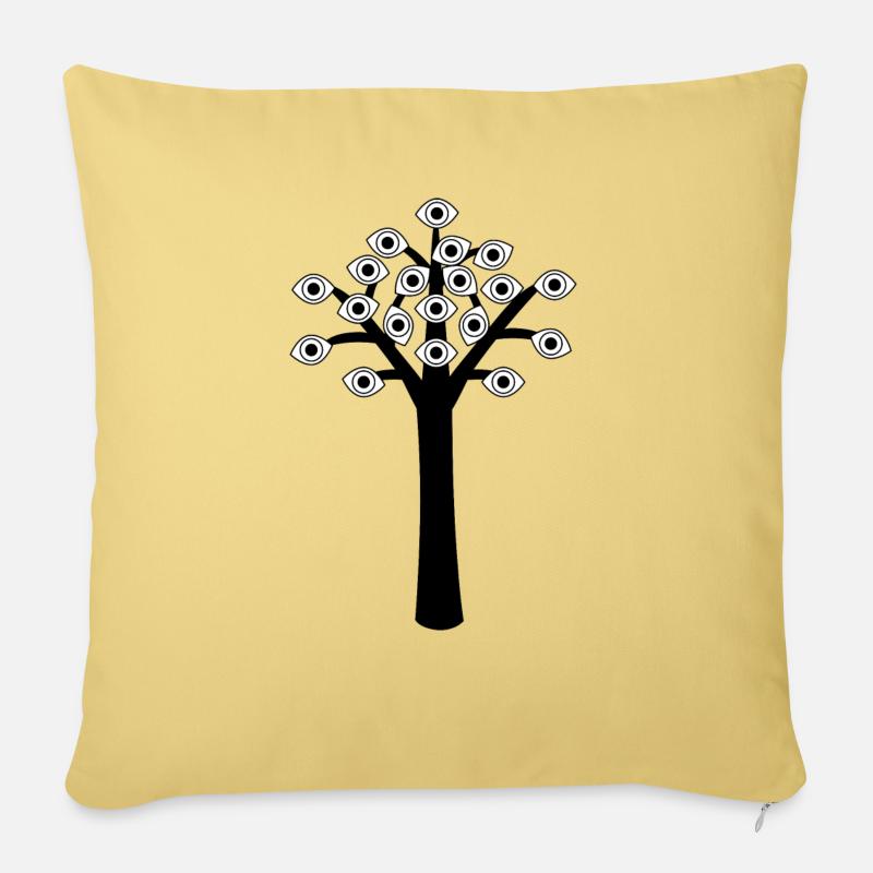 Tree - Sofakissenbezug 45 x 45 cm - Hellgelb
