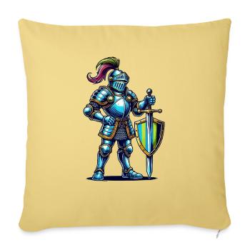 ritter comic - Sofakissenbezug 45 x 45 cm - Hellgelb - Vorne