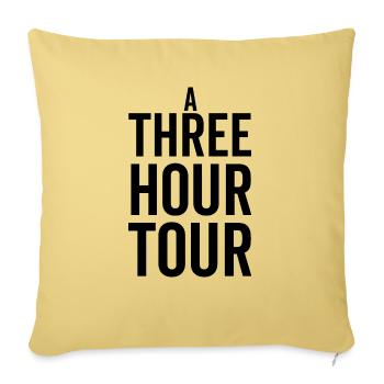 A Three Hour Tour - Sofa pillowcase 17,3'' x 17,3'' (45 x 45 cm) - washed yellow - Front