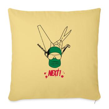 Surgeon - Sofa pillowcase 17,3'' x 17,3'' (45 x 45 cm) - washed yellow - Front