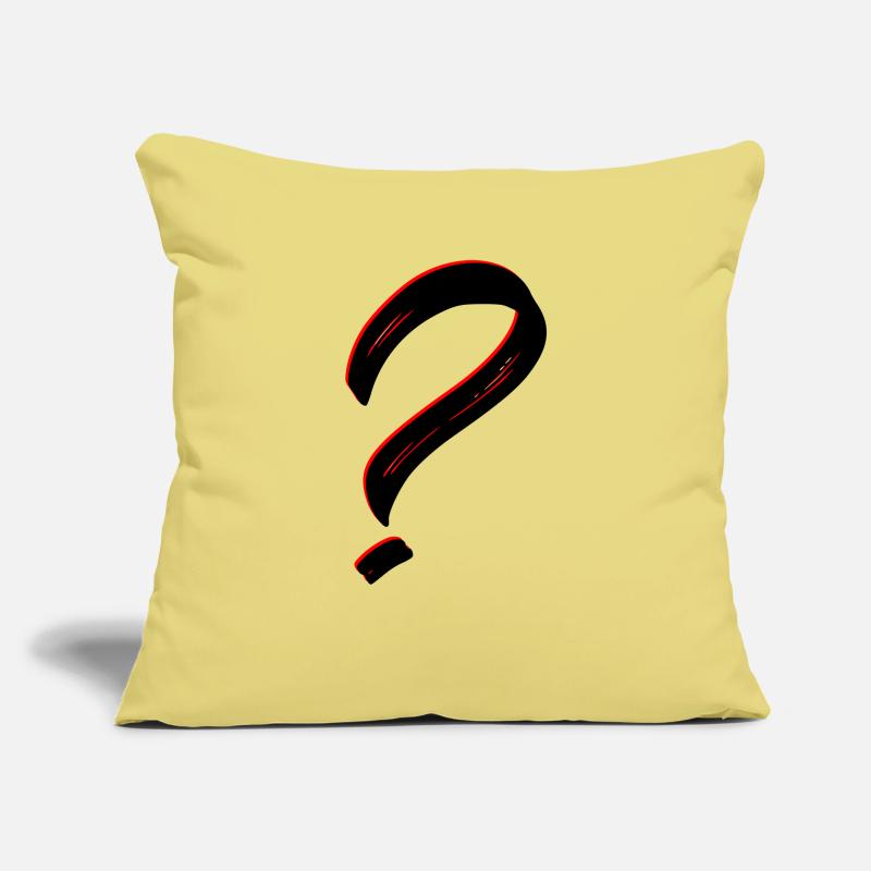 Point d’interrogation Housse de coussin décorative 45 x 45 cm