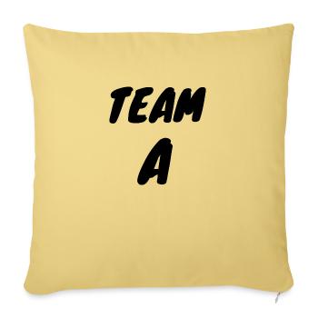 Team Mannschaft Mannschaftsport Gruppe Verein - Sofakissenbezug 45 x 45 cm - Hellgelb - Vorne