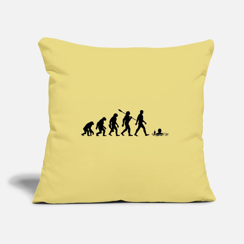 Evolution - Bains de glace - Bains d’hiver - Bains de glace Housse de coussin décorative 45 x 45 cm