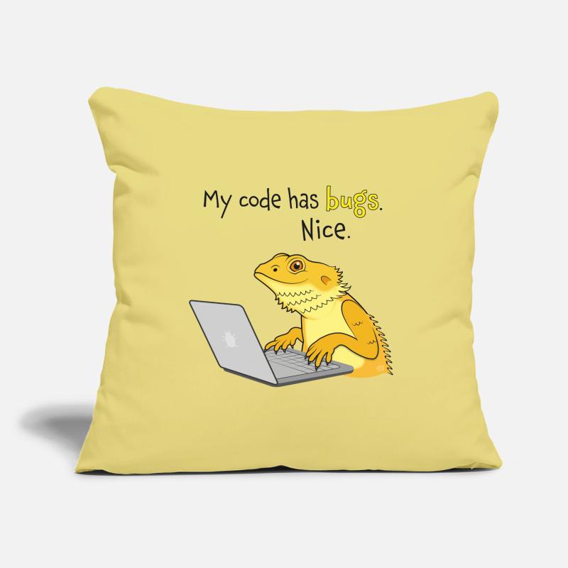 Lizard coding Sofa pillowcase 17,3'' x 17,3'' (45 x 45 cm)