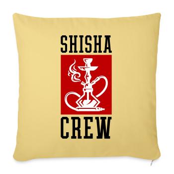 Équipe Shisha - Housse de coussin décorative 45 x 45 cm - jaune délavé - Devant