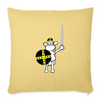 wikinger3 - Sofakissenbezug 45 x 45 cm - Hellgelb - Vorne