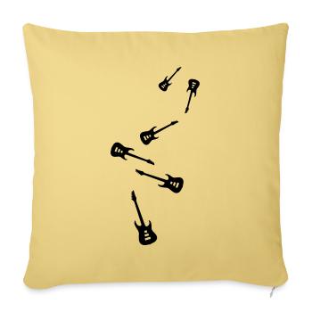 Gitarre Instrument - Sofakissenbezug 45 x 45 cm - Hellgelb - Vorne