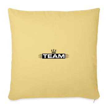 Team Krone - Sofa pillowcase 17,3'' x 17,3'' (45 x 45 cm) - washed yellow - Front