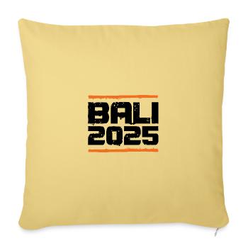 Bali 2025 Vacation - Sofa pillowcase 17,3'' x 17,3'' (45 x 45 cm) - washed yellow - Front
