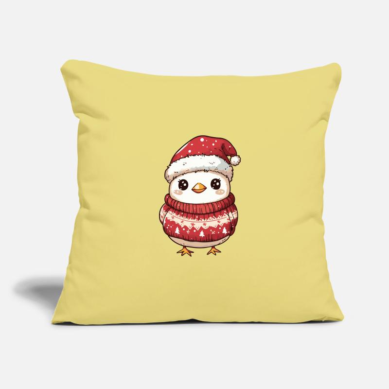 Chicken Christmas Comic Sofa pillowcase 17,3'' x 17,3'' (45 x 45 cm)