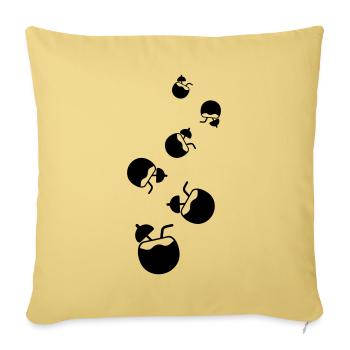 Coconut Icon Icon - Sofa pillowcase 17,3'' x 17,3'' (45 x 45 cm) - washed yellow - Front