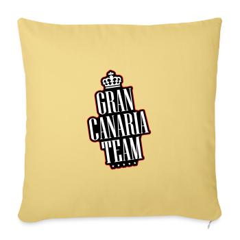 L’équipe de Gran Canaria - Housse de coussin décorative 45 x 45 cm - jaune délavé - Devant