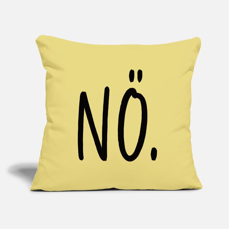 Non, affirmation, tout simplement non Housse de coussin décorative 45 x 45 cm