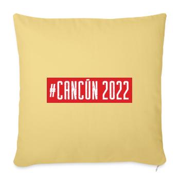 Cancun 2022 - Sofakissenbezug 45 x 45 cm - Hellgelb - Vorne