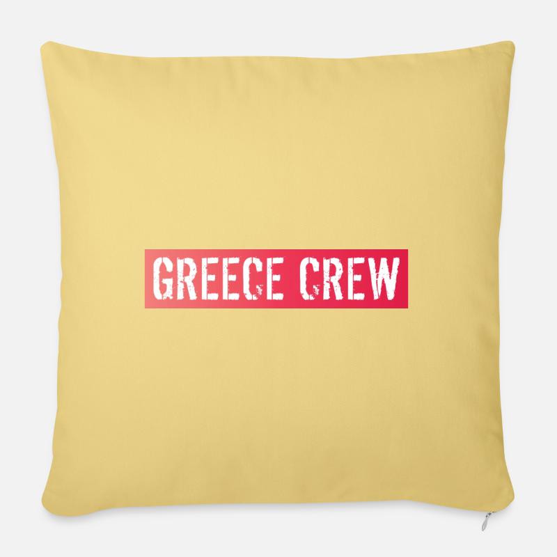 Greece Crew - Sofakissenbezug 45 x 45 cm - Hellgelb
