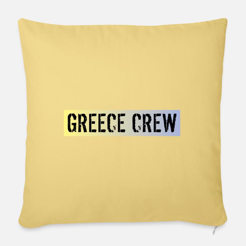 Greece Crew - Sofakissenbezug 45 x 45 cm - Hellgelb