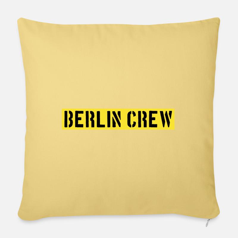 Berlin Crew - Sofakissenbezug 45 x 45 cm - Hellgelb