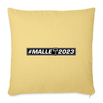 Malle 2023 - Sofa pillowcase 17,3'' x 17,3'' (45 x 45 cm) - washed yellow - Front