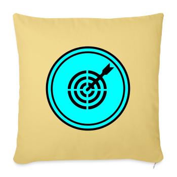 Symbole des fléchettes - Housse de coussin décorative 45 x 45 cm - jaune délavé - Devant