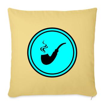 Pfeife rauchen - Sofakissenbezug 45 x 45 cm - Hellgelb - Vorne