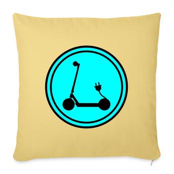 E-roller Icon - Sofakissenbezug 45 x 45 cm - Hellgelb - Vorne