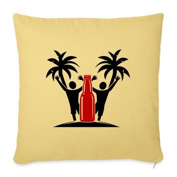 Drinking Beach Party - Sofakissenbezug 45 x 45 cm - Hellgelb - Vorne