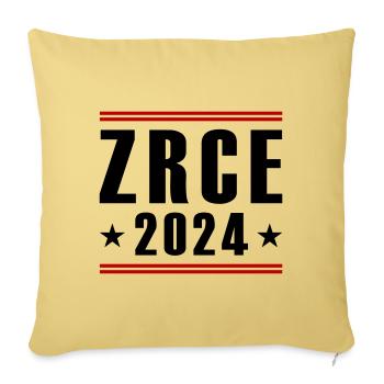 Zrce 2024 - Housse de coussin décorative 45 x 45 cm - jaune délavé - Devant