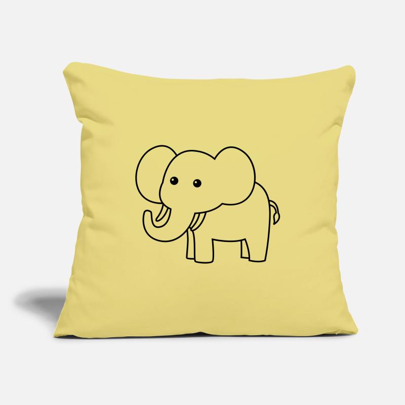 Mammut Comic Tier Sofakissenbezug 45 x 45 cm