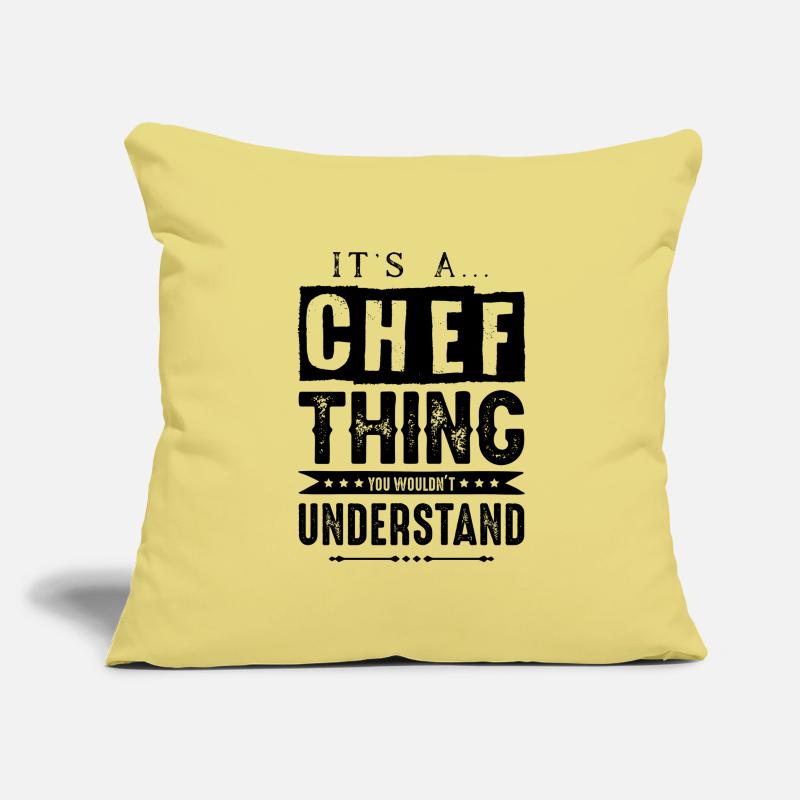 chef chef chef kitchen Sofa pillowcase 17,3'' x 17,3'' (45 x 45 cm)