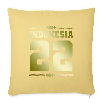 Indonesia 22 - Sofakissenbezug 45 x 45 cm - Hellgelb - Vorne