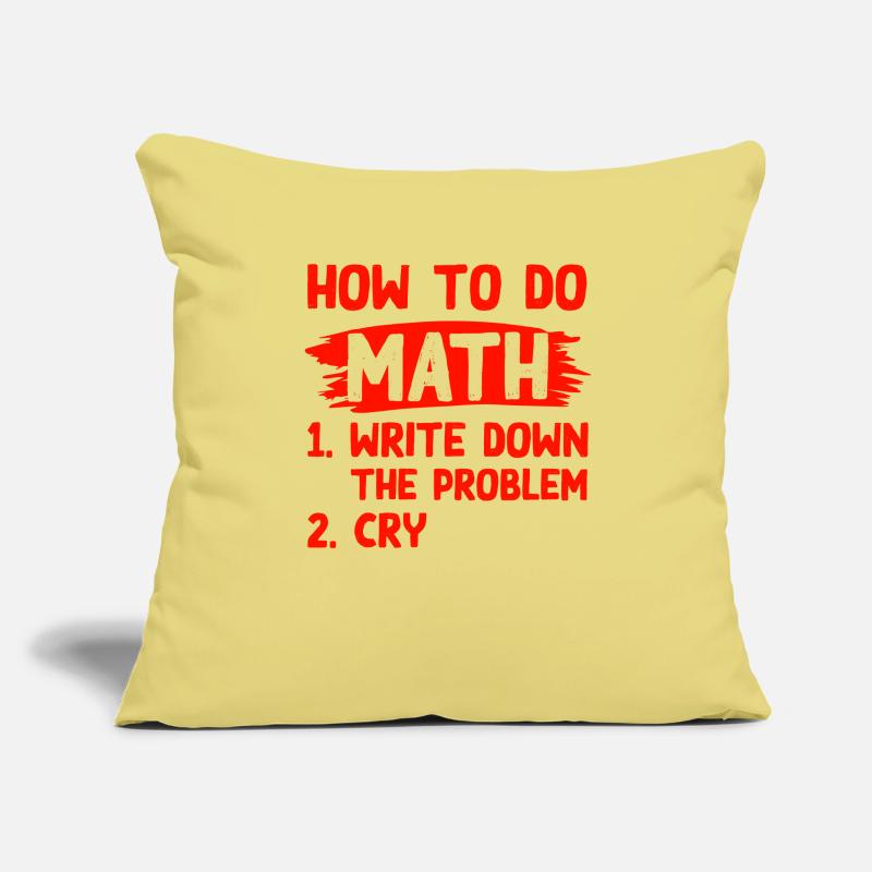 mathematics problem Sofa pillowcase 17,3'' x 17,3'' (45 x 45 cm)