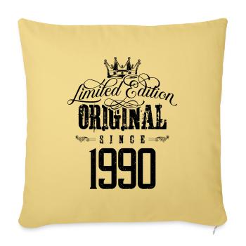 1990 limited edition - Sofa pillowcase 17,3'' x 17,3'' (45 x 45 cm) - washed yellow - Front